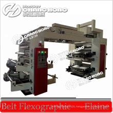 Flexographic 4 Color LDPE Film Letterpress Printing Machinery